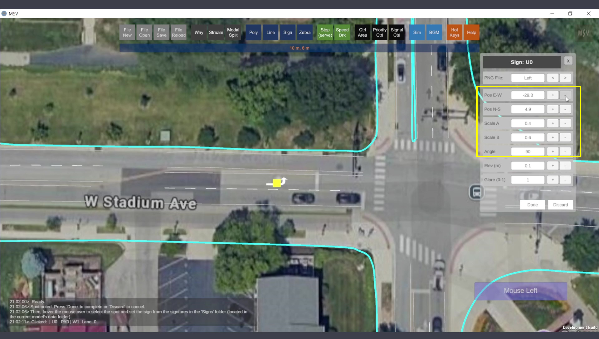 Adjusting Sign Values