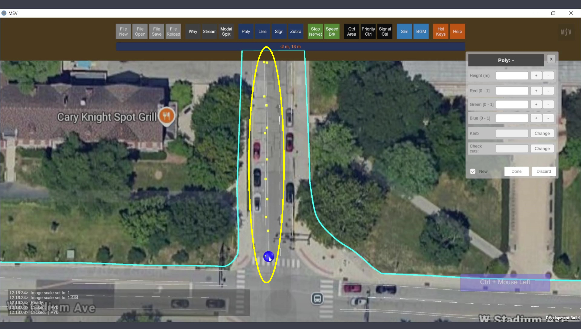 Control Points for Median
