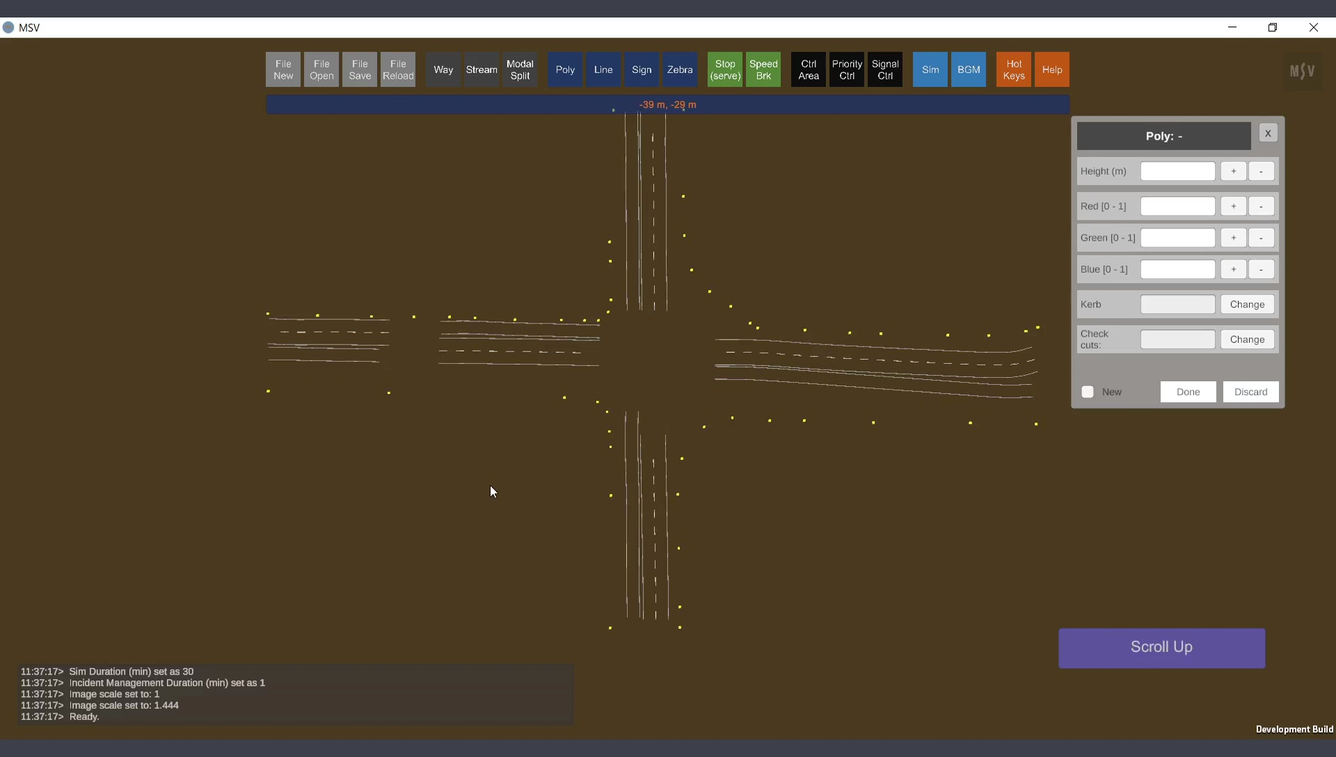 Control Points for Polygon