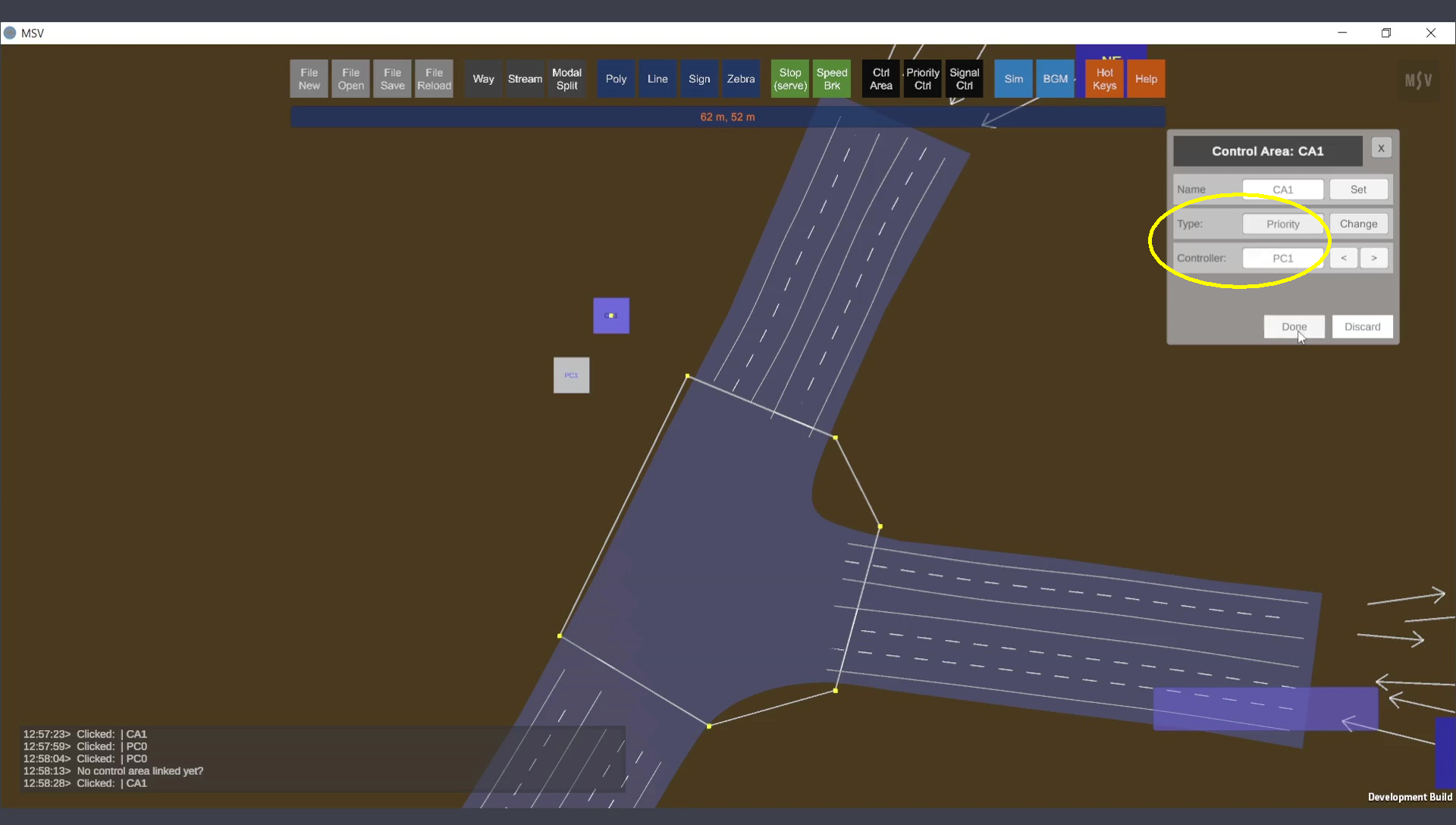 Linking Priority Controller to Control Area