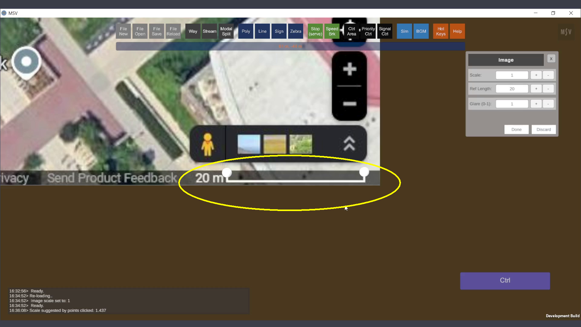 Two Blobs Marked