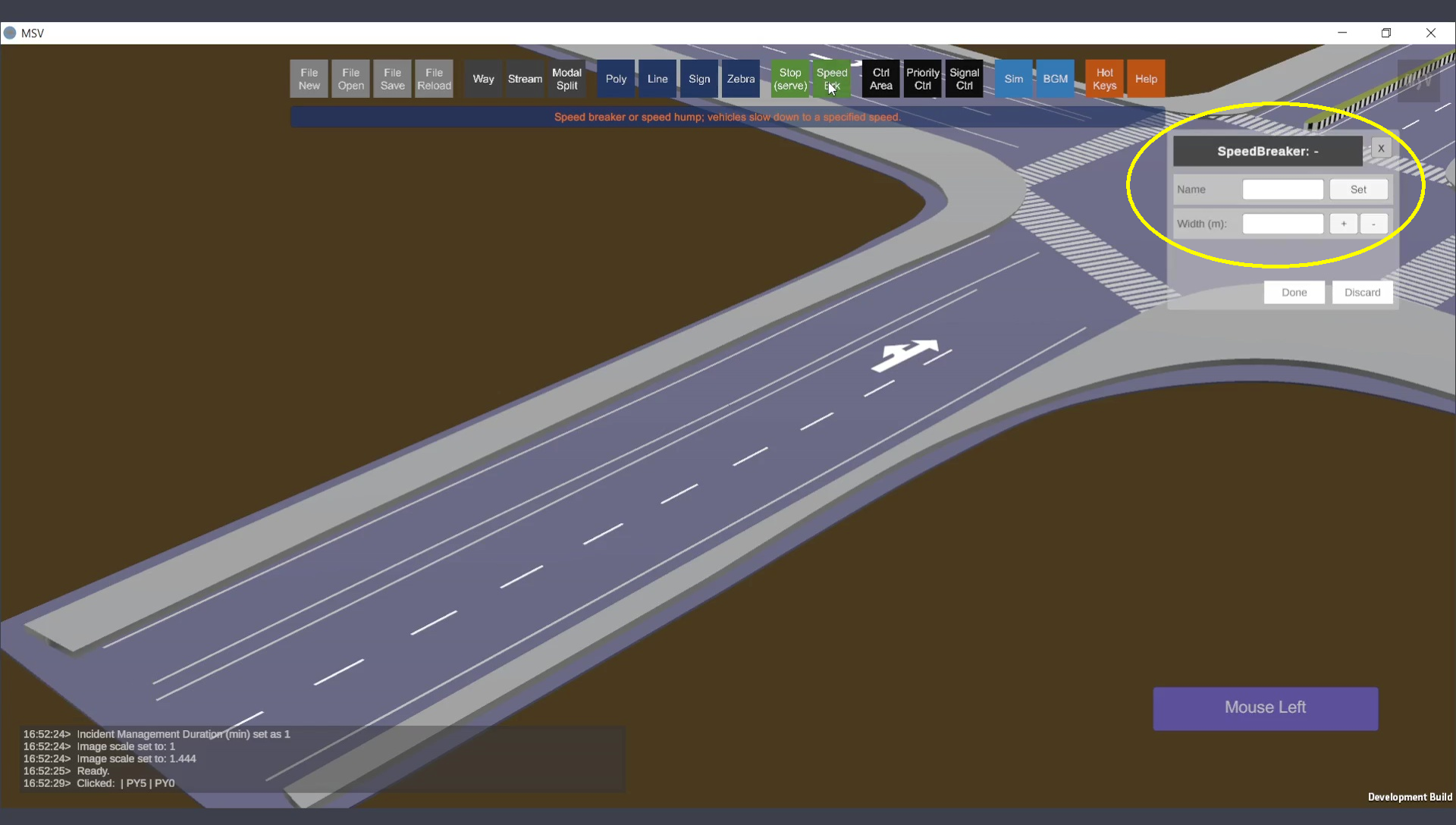 Speed Breaker Editor Interface