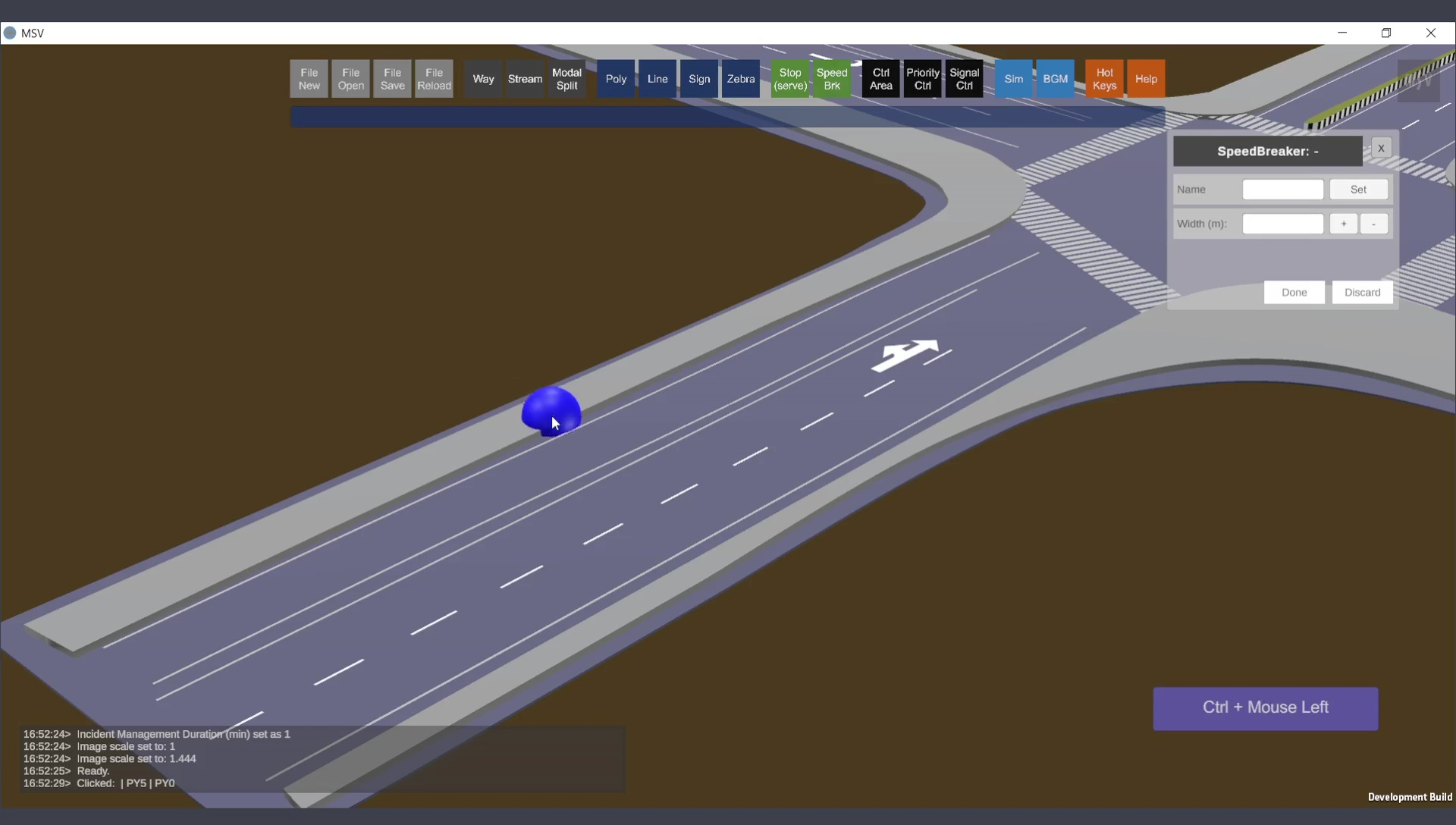 Start Point of Speed Breaker