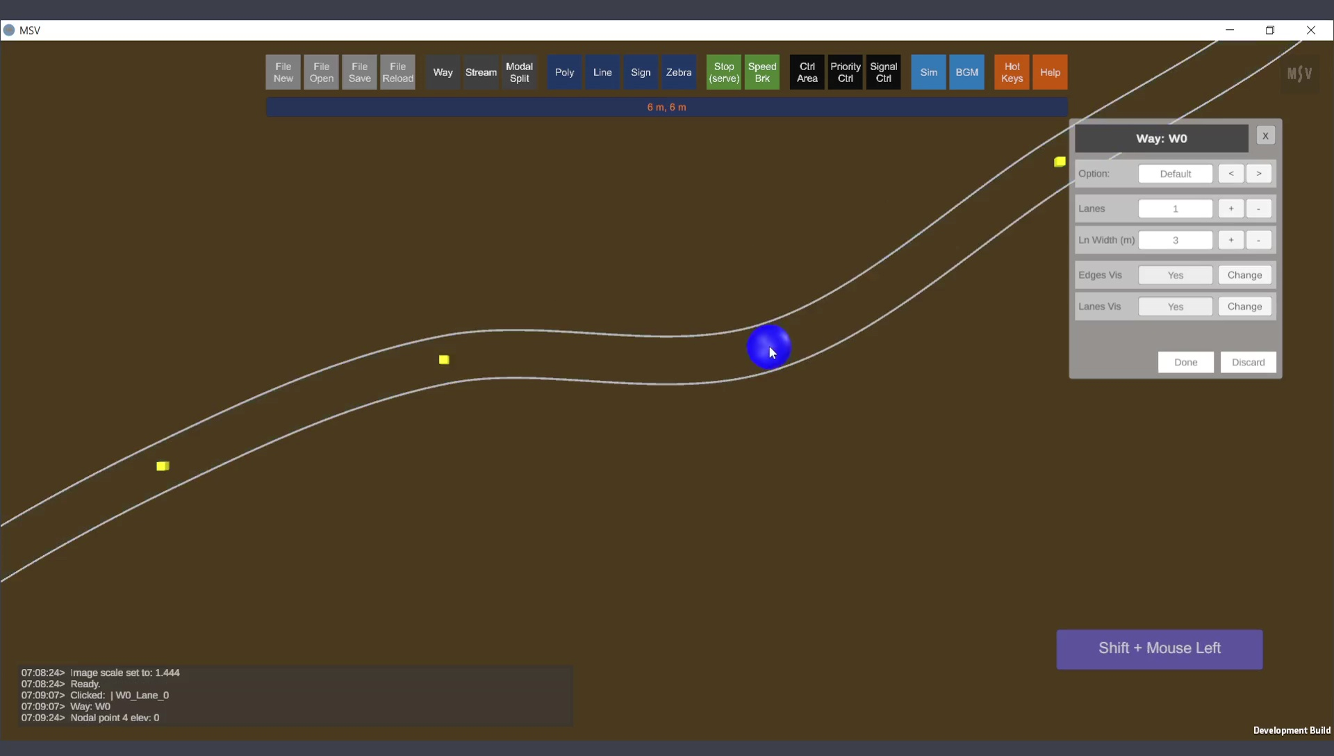 Repositioning a Control Point