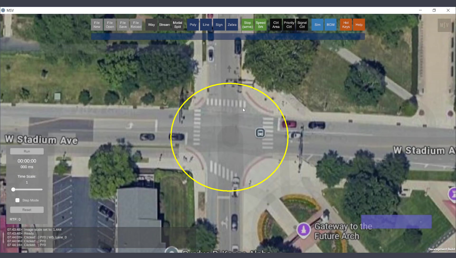Zebra Crossings on Map